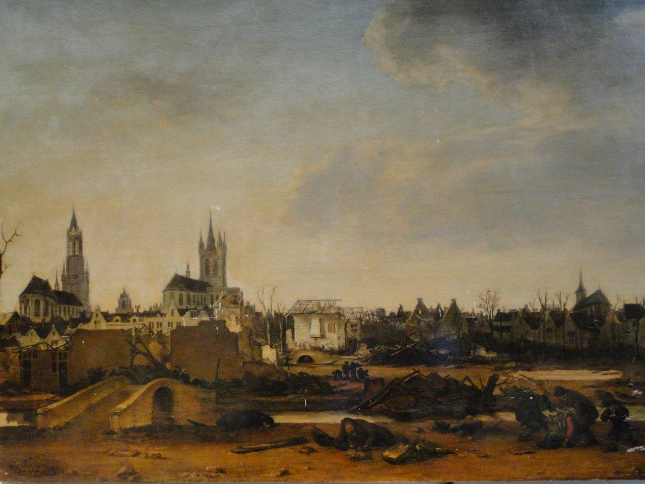 E. van der Poel, Gezicht op Delft