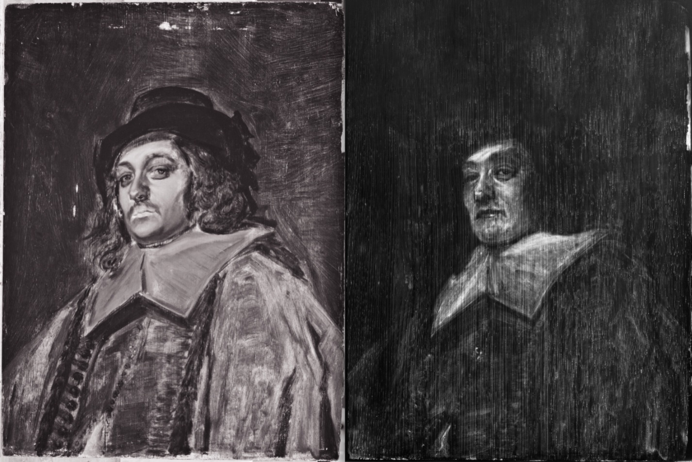 frans hals, reiziger uv en x-ray